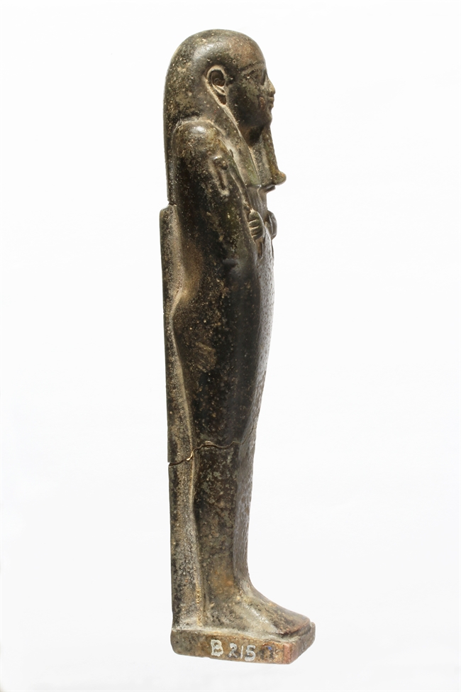 Shabti of dark granite